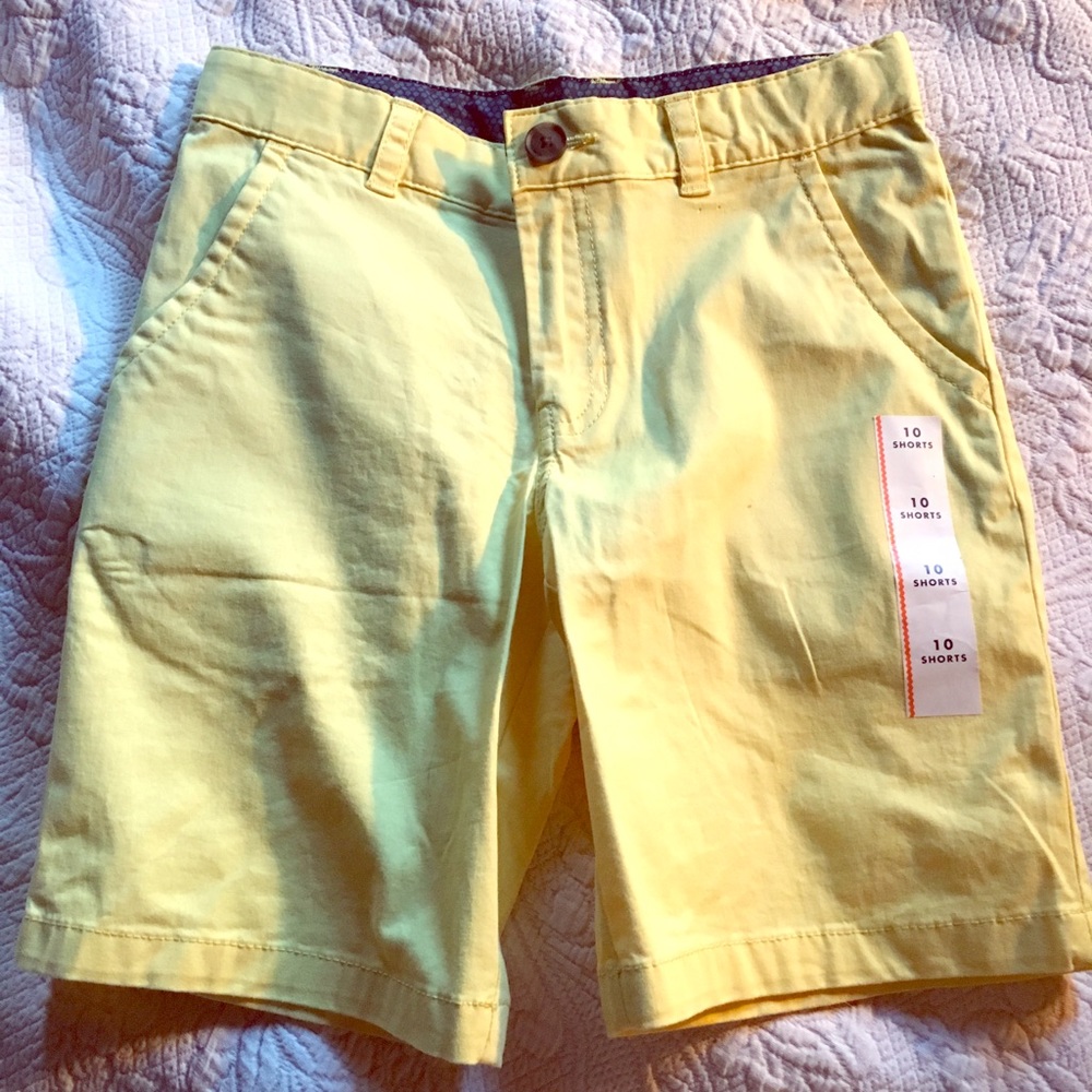 New Cat & Jack yellow shorts• size 10 boys